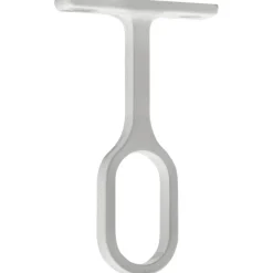 Support de milieu fixe pour tube penderie oval 30x15mm (x2)