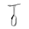 Support de milieu fixe 30x15mm zamak chromé (x2)