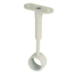 Support de milieu réglable pour tube penderie Ø19mm blanc x1