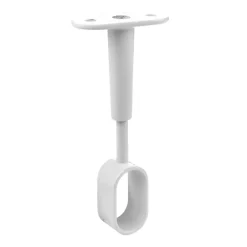 Support de milieu réglable 30x15mm acier blanc