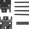 Support de poteau à clipser noir (PROKIT)
