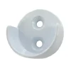 Support d'extrémité ouvert tube de penderie Ø25mm blanc (x2)