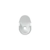 Support d'extrémité pour tube de penderie Ø19mm blanc(x2)