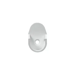 Support d'extrémité pour tube de penderie Ø19mm blanc(x2)