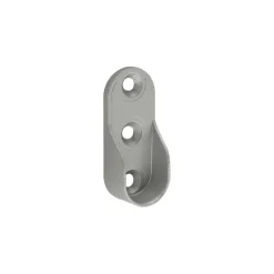 Support d'extrémité pour tube penderie oval 30x15mm gris(x2)