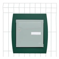 Support grillage vert pour boîtes aux lettres