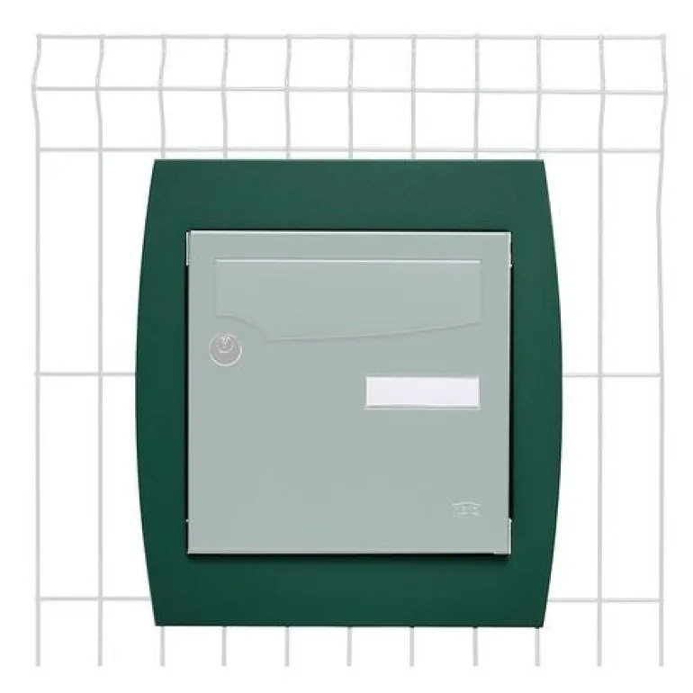 Support grillage vert pour boîtes aux lettres