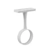 Support milieu fixe tube de penderie Ø25mm zamak blanc (x1)