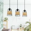 Suspension Anwick E27 3x40W noir L88cm H110cm EGLO