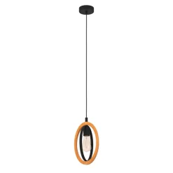Suspension Basildon E27 40W noir L19xl16xH110cm EGLO