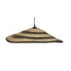 Suspension keta naturel/noir Ø50cm H.10cm