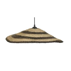 Suspension keta naturel/noir Ø50cm H.10cm