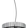 Suspension métal noir mat 60W E27 gorley