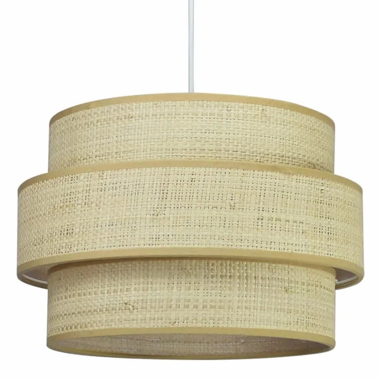 Suspension Ornella Rattan coloris naturel Ø26 cm