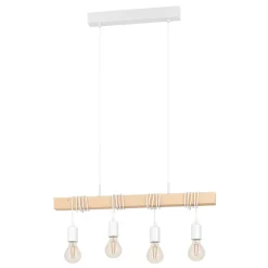 Suspension Townshend 4 lumières blanc (4x60W) E27 EGLO