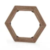 Table d'appoint en bois pour brasero Nestor