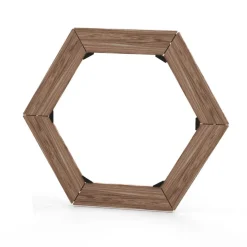 Table d'appoint en bois pour brasero Nestor