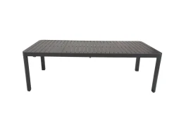 Table extensible Paris 180/240/300cm alu gris graphite