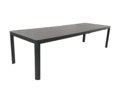 Table extensible Paris 180/240/300cm alu gris graphite