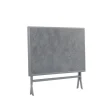 Table pliante Piquey rectangulaire gris béton 110x71x71cm