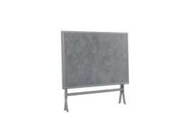Table pliante Piquey rectangulaire gris béton 110x71x71cm
