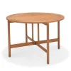 Table ronde pliante en eucalyptus Ø105 cm