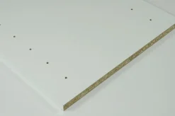 Tablette mélaminée blanche 2500x500x18mm pré-percée