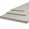 Tablette mélaminée 2 chants 250x50 cm blanc