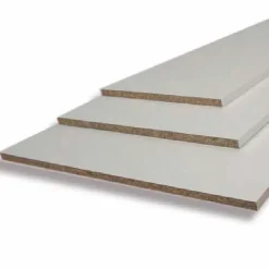 Tablette mélaminée 2 chants 250x50 cm blanc