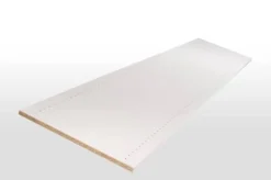 Tablette mélaminée prépercée blanche 2500x600x18mm