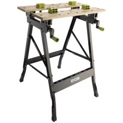 Établi pliant plateau bambou étau orientable 90° RYOBI