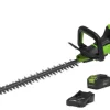 Taille-haie sans fil 48V 66cm 30mm (1x2Ah) GREENWORKS