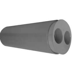 Tampon de réduction PVC évacuation double operculé Ø93x40/40