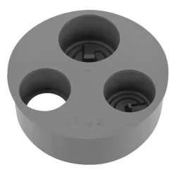 Tampon de réduction PVC évacuation triple Ø100x40/32/32