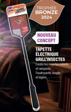 Tapette électrique insectes volants et rampants ACTO