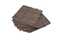 Tapis de sol effet bois 12 dalles de 50,8 x 50,8 cm