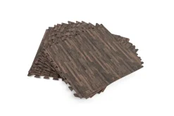 Tapis de sol effet bois 12 dalles de 50,8 x 50,8 cm