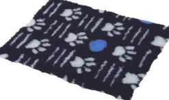 Tapis isolant Pattes pour chien 120x75cm bleu ZOLUX