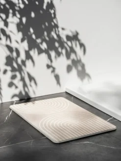 Tapis de bain diatomite Nazca beige 60x39 cm