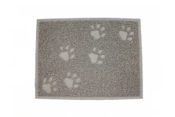 Tapis d'hygiène gamelle et litière 30 x 40 cm anthracite