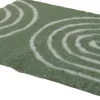 Tapis isolant pour chien et chat motif arches 50X70cm vert