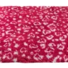 Tapis pour chien Petbed 10x0,75m rouge et gris motif léopard