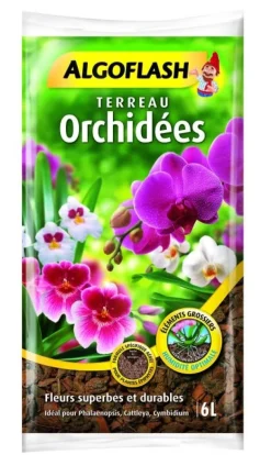 Terreau de plantation/rempotage pour orchidées 6L ALGOFLASH