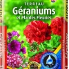 Terreau géraniums et plantes fleuries 35L
