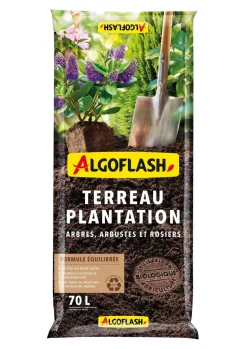Terreau plantation, arbres, arbustes, rosiers 70L ALGOFLASH