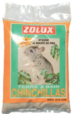 Terre à bain pour chinchillas 2Kg