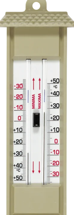 Thermomètre mini-maxi plastique sable