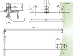 Timon attelage renforcé + renfort fond de cuve CityBac 1000L