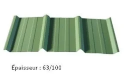 Tôle bac acier de couverture Novobac 1000 vert réséda
