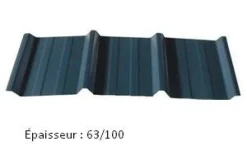 Tôle bac acier de couverture Novobac 1000 bleu ardoise